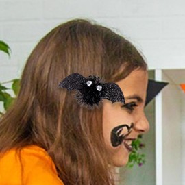 Gothic Hair Clips | Cute Hair Pins - Bat Design Styling Tools Strong Hold Headwear for Teen Girls Students Quick Morning Routine School Events Casual Outings Wedding Prom Party Travel