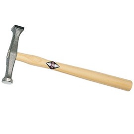 Picard 0016801-0300 300 g Planishing Hammer with Round/Square Faces - Brown/Silver