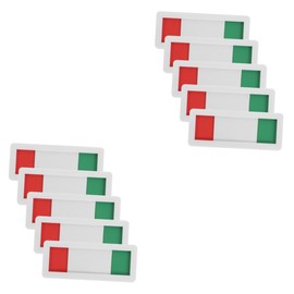 MAGICLULU 10 Pcs Creative Signage Sliding Door Signs Slides Red and Green Slide Sign Slider Privacy Indicator Office Door Sign - Sliding In/out Privacy Slide Door Sign Conference Signboard