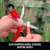 Premium Carbide Gardening Sharpener,5” Pro Garden Tool Sharpener ,Multipurpose Usage,