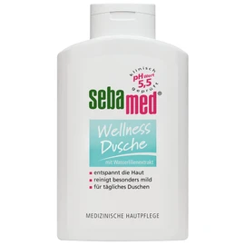 SEBAMED Wellness Shower, Mild Cleansing for Sensitive Skin 400 ml, with Care Complex of Water Lily Extract and Allantoin, Made in Germany, No Microplastics