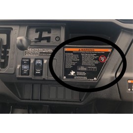 TM CUSTOM FABRICATING 2022-25 HONDA PIONEER 1000 DECORATIVE DASH PLATE 009