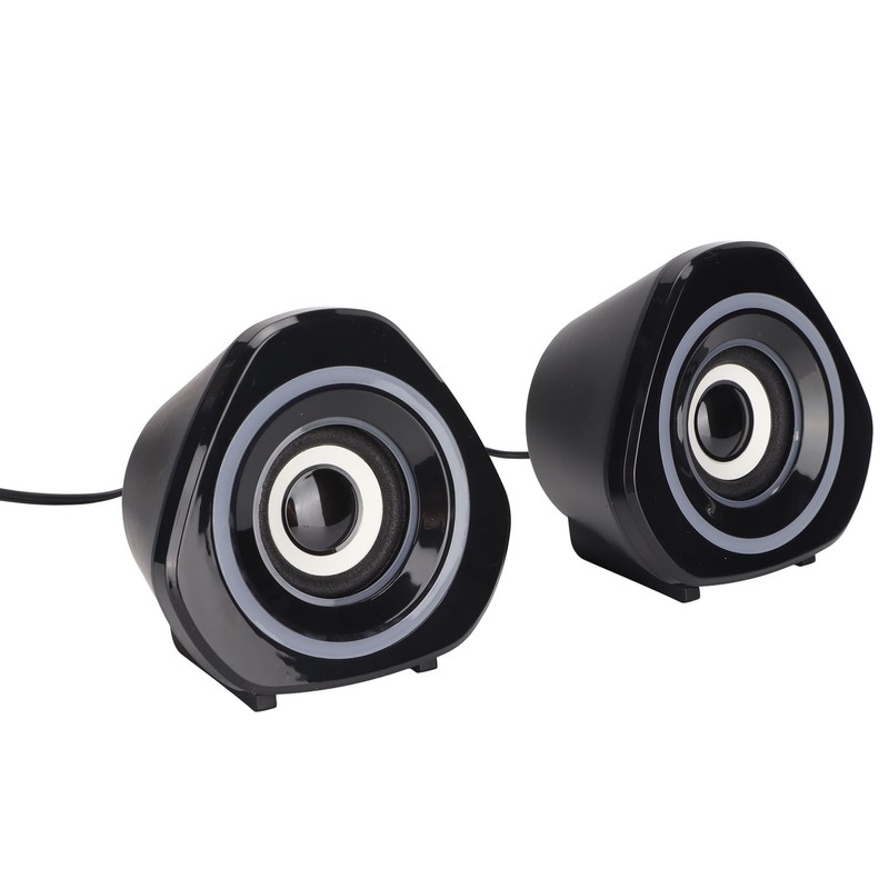 Desktop Speaker USB Powered Heavy Subwoofer Desktop Mini LED Speaker