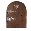 CAROUSEL Brown Large Fairy Door - Wood, Traditional or Classic,