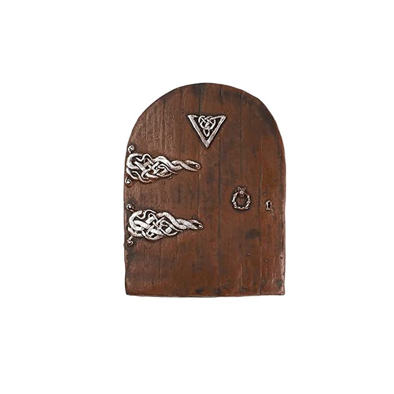 CAROUSEL Brown Large Fairy Door - Wood, Traditional or Classic,