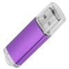USB Flash Drive Transparent Cover Purple Portable Storage Memory Stick