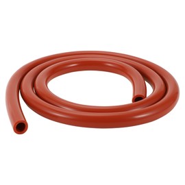 Hihaha Silicone Vacuum Tubing Hose Automotive Vacuum Line High Temperature 3.3Ft 1/2" 12mm ID 3mm Thickness 1 Pcs Red