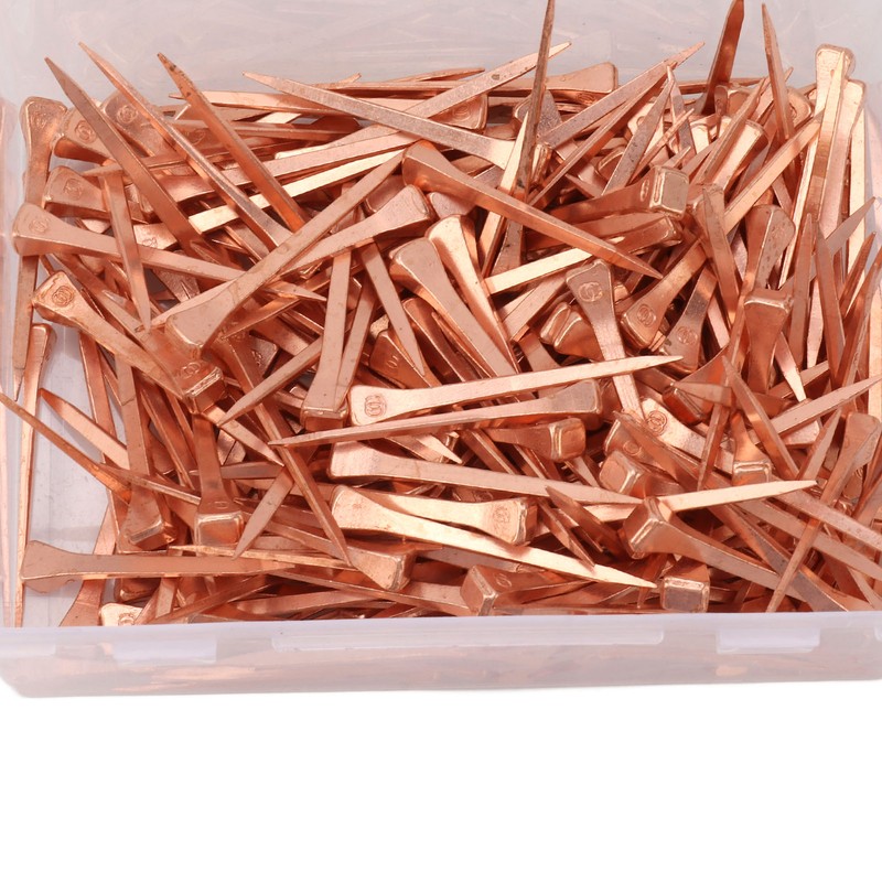 250Pcs Horseshoe Nails Copper Plated Rustproof Equestrian Riding Equipment Pet