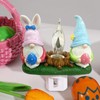 Gnomes Campfire Flickering Nightlight, Rabbit Night Light Plug into Wall