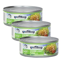 Chunk Light Tuna Fish in Oil 5 oz 3 Cans Wild Caught