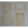 Wales Football themed face painting stencils reusable many times Welsh