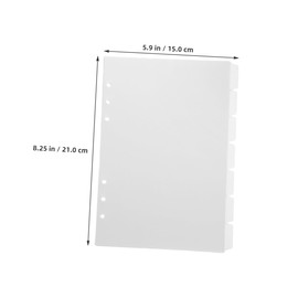 Gatuida 21pcs Detachable Index Dividers Binder Tabs for Easy Organization Journals Planners and Notebooks Smooth Design for Efficient Study and Work