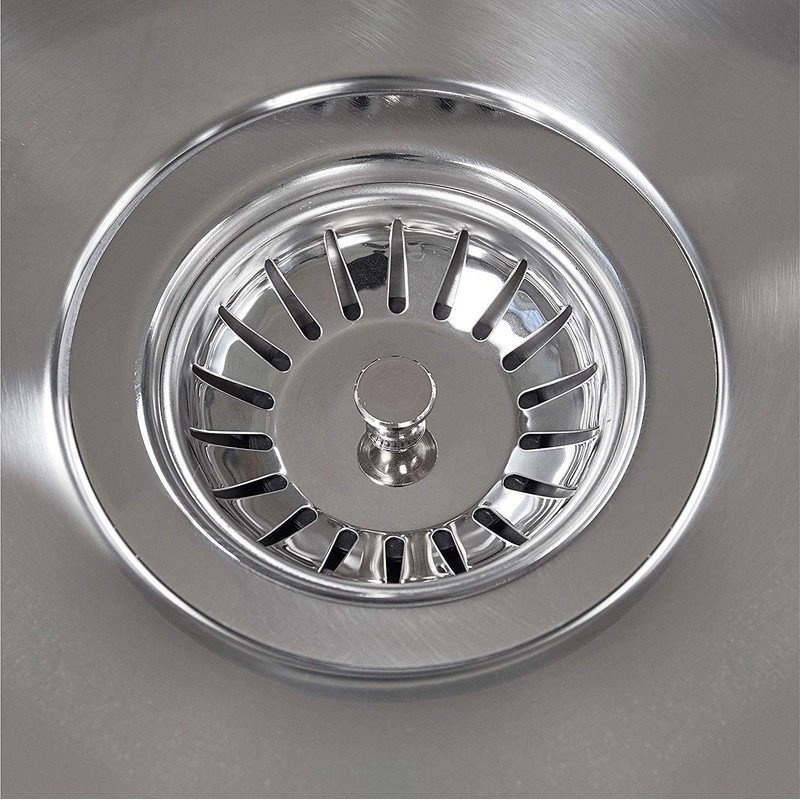 Andrew James Stainless Steel Sink Strainer Plug for Food Waste