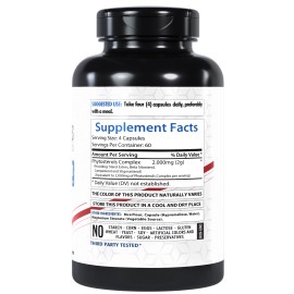 HealthFare Plant Sterols 2000mg | 240 Count Maximum Strength Beta Sitosterol by Healthfare