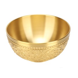 Brass Decorative Bowl Retro Exquisite Unique Carved Design Brass Bowl for Table Home Decoration