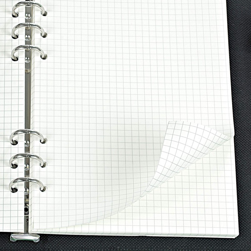 135 Sheets A5 Paper Squared OVISEEN 6 Holes A5 Refill