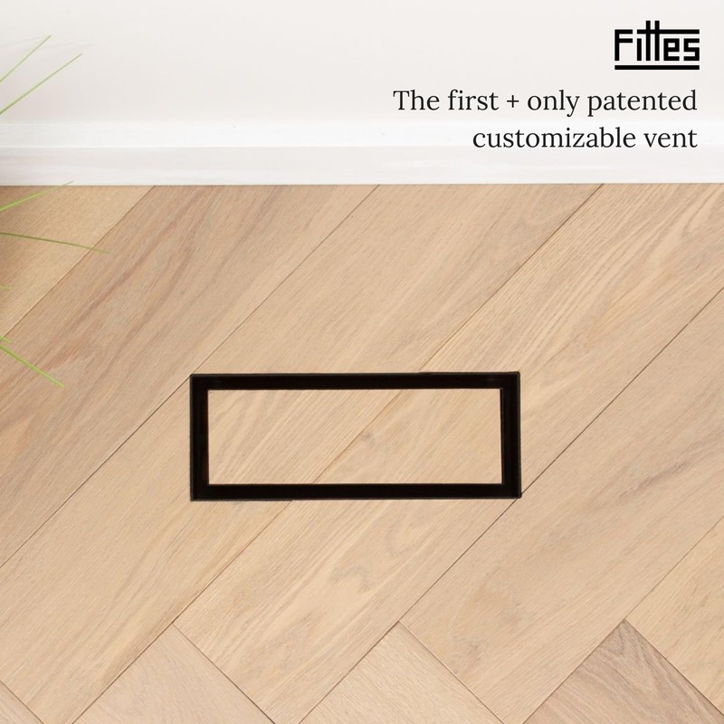 Fittes Flush Floor Vent [Luxe], Minimalist Solid Steel HVAC Air