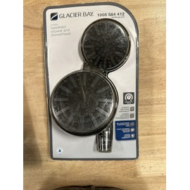 Glacier Bay 6-Spray 5” Dual Wall Mount Fixed and Handheld Shower Head MatteBlack