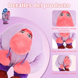 oBoAA Anxiety Plush, Inside out 2 Embarrassment Feature Felpa, Juguetes de Peluche para Niños, Joy Enojo Anxiety Sadness Envidiar Asco Miedo Plushies, Ideal Regalo Niños (Embarrassment)
