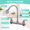 RV Kitchen Faucet Non-Metallic, Flexible Spout for Campers, Motorhomes, Travel