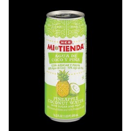 Mi Tienda Coconut & Pineapple Water (Agua De Coco Y Piña) 16.5oz Single Cans