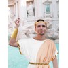 Panitay 4 Pcs Men Greek Costume Set Adult Classic Toga