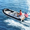Pebbly Beach 2 PCS Boat Flag Pole Kit Universal, with