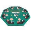Folding Poker Table Top – 48-Inch Solid Wood Topper –
