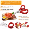 Kitchen Seafood Scissor for Crab Legs, 4 Pack Crab Leg