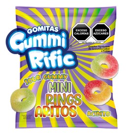 GummiRific Gomitas agridulces de aritos Sabor a Frutas – 150 g