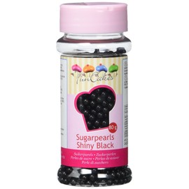 Funcakes Funkcakes Edible Black Sugar Pearls 100 g (Pack of 1)