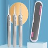 셀프피부관리 피지제거집게 3종세트 블랙헤드 뾰루지짜기 스텐핀셋 Self-Skin Care Sebum Removal Tweezers 3-Piece Set Blackhead Pimple Popping Stainless Steel Tweezers