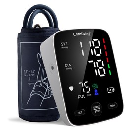 CareLiving Blood Pressure Monitor, Upper Arm Blood Pressure Monitors for Home Use, 2x199 Readings Memory, Adjustable Arm Cuff 8.7"-16.5", Large Display with LED Background, Light Storage Bag