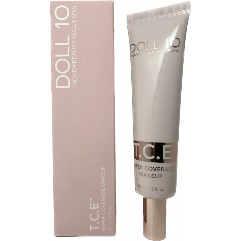 Doll 10 T.C.E Super Coverage Makeup LIGHT 2 oz Jumbo
