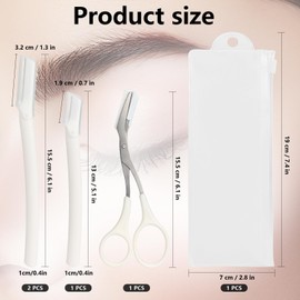 Eyebrow Razor 4 Pcs Face Razors for Women Dermaplaning Eyebrow Trimmer and Facial Razors for Women, Multipurpose facial razors Exfoliating Dermaplaning Tool for Women and Men