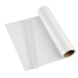 Iron on Adhesive Sheets, 12 inchx10 yd Double Sided Iron on Adhesive Film Permanent Fabric Adhesive Sheets Medium Weight Fusible Interfacing Heat Melt Fabric Glue Sheet