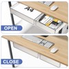 JOUTYFOR Under Desk Table Drawer Storage Organizer,2 Pack Large &