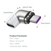 HIEbee Magnetic USB C Adapter,Right Angle Magnetic USB C to