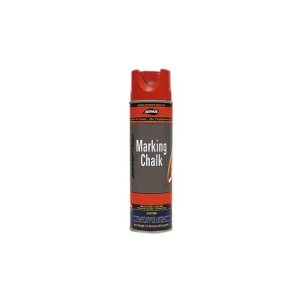 Aervoe 216 20-Oz Lead-Free Non-Clogging Can Temporary Marking Chalk Spray, Red