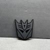 UsaStandard 2x Decepticon Transformer Mask Car Fender Badge Emblem Matte