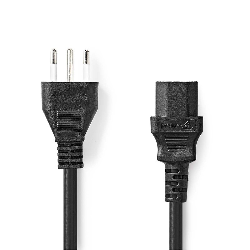 Nedis Power Cable - Italy Plug - IEC-320-C13 - Straight