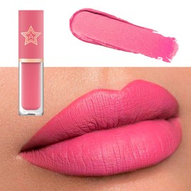 Light Pink Matte Lip Stick, Matte Rose Pink Liquid Lipstick for Women, Longlasting Silky Smooth Full-Coverage Non-fading Lipsticks, Waterproof Non-Sticky Tinted Lip Balm for Women
