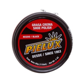 PIELUX | Grasa Crema Negra 85 GR | Nutre, Protege | Abrillanta tu calzado de piel | Zapatos | Grasa para zapatos
