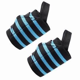 Jindizi Wrist Straps for Powerlifting, Wrist Wraps Weightlifting, Professional Grade with Thumb Loops, Wrist Support Braces, Men & Women for Weight Lifting, Crossfit, Powerlifting Blue