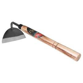 ZELARMAN Garden Weeding Sickle/Hand Hoe, Gardening Cutting Grass Sickle, Japanese Sickle Style Hand Weeder Tool with Thick Blade&Wooden Handle
