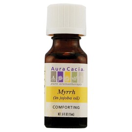Aura Cacia Prec Ess, Myrrh Jojoba, .5 oz ( Multi-Pack)2