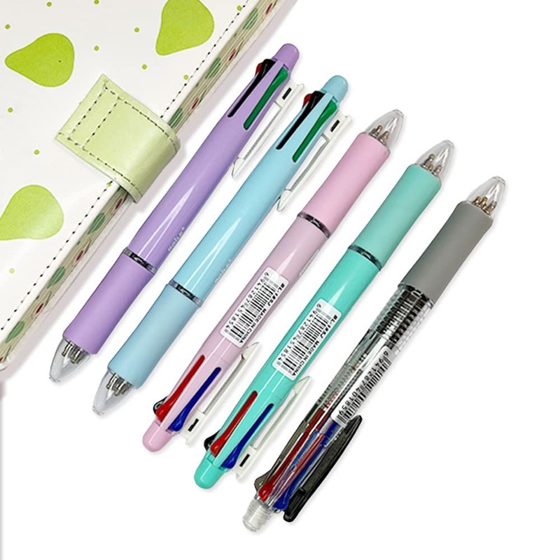 JOMPENS Five-in-one multi-colour ballpoint pen, automatic pencil with eraser for
