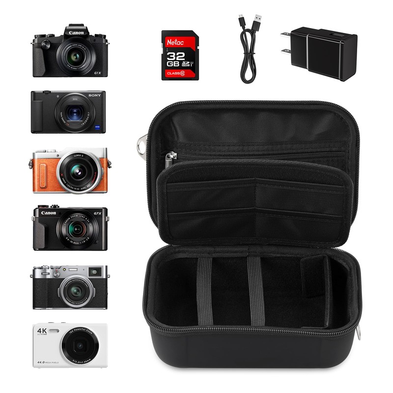 Taisioner Digital Camera Case, Compact Camera Carrying & Protective Case,