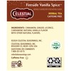 Celestial Seasonings Herbal Tea, Fireside Vanilla Spice, Caffeine Free, 20