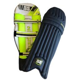 SS Cricket Match Premium Batting Leg Guards - Men's Size , 2019 Edition (Blue Color)